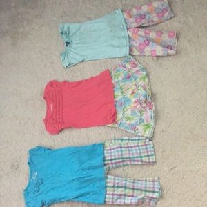 3 girls summer outfits. Size 6.